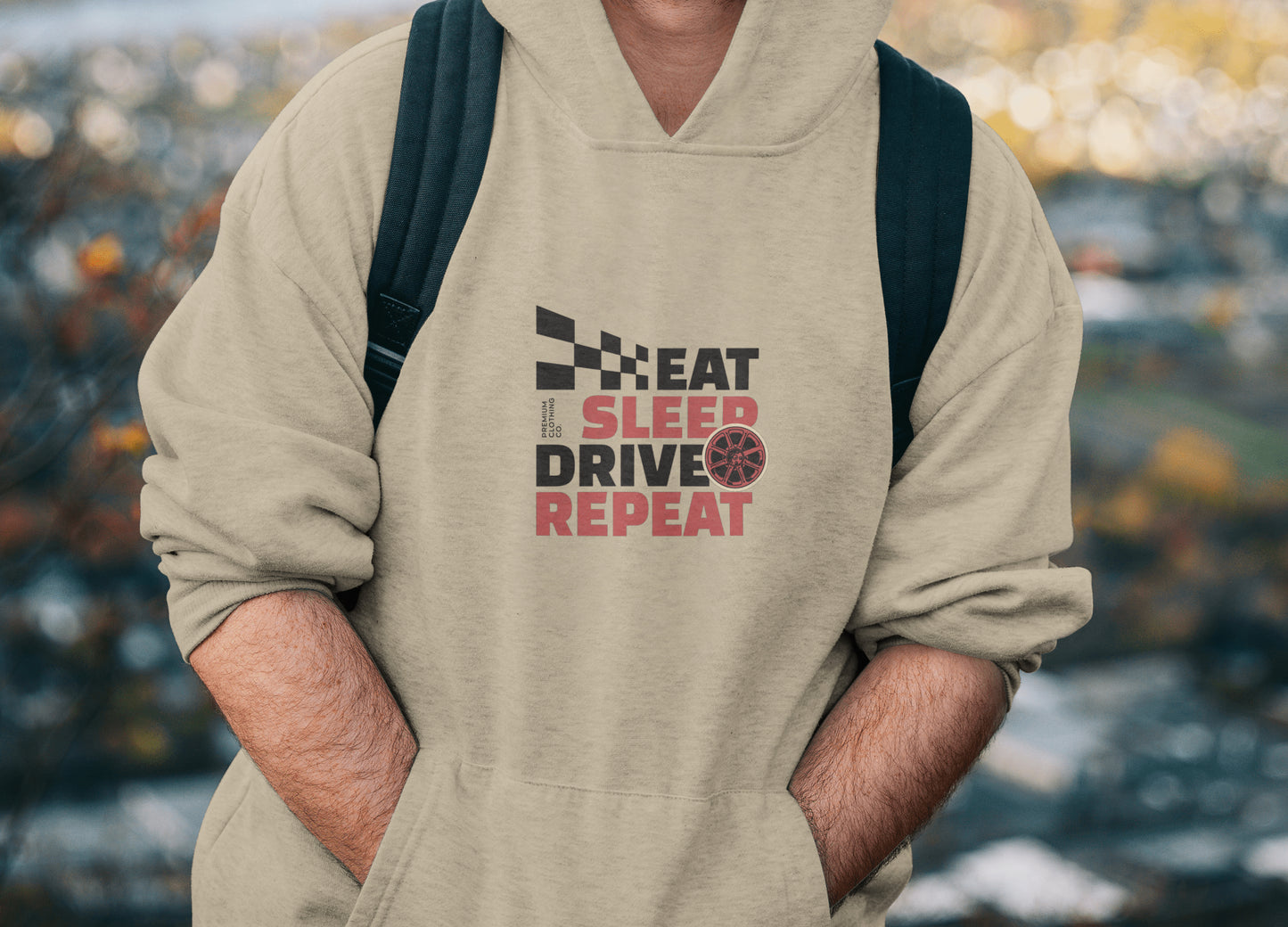 Eat Sleep Drive Repeat – Unisex Hoodie | Tuned Identity