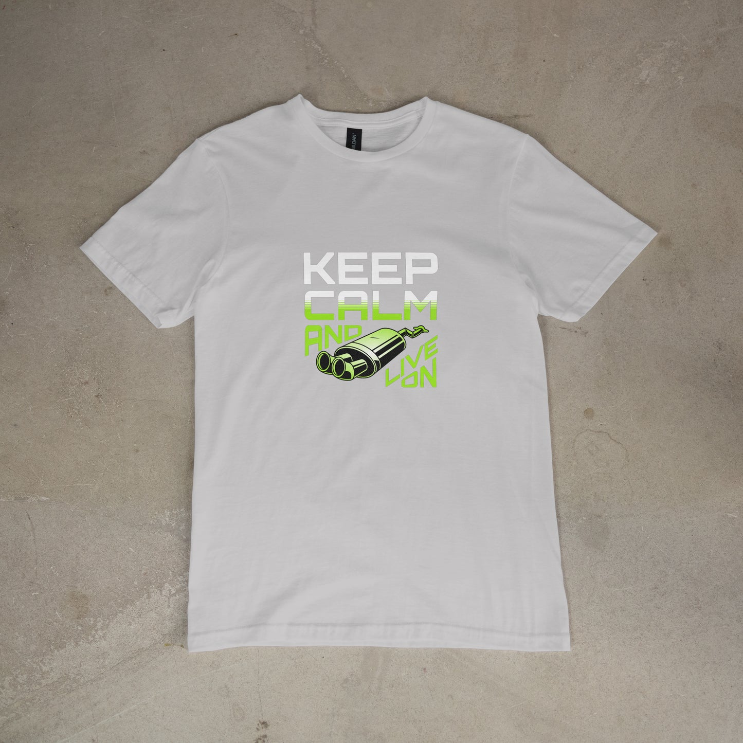 Keep Calm and Live In – Unisex T-Shirt | Tuned Identity