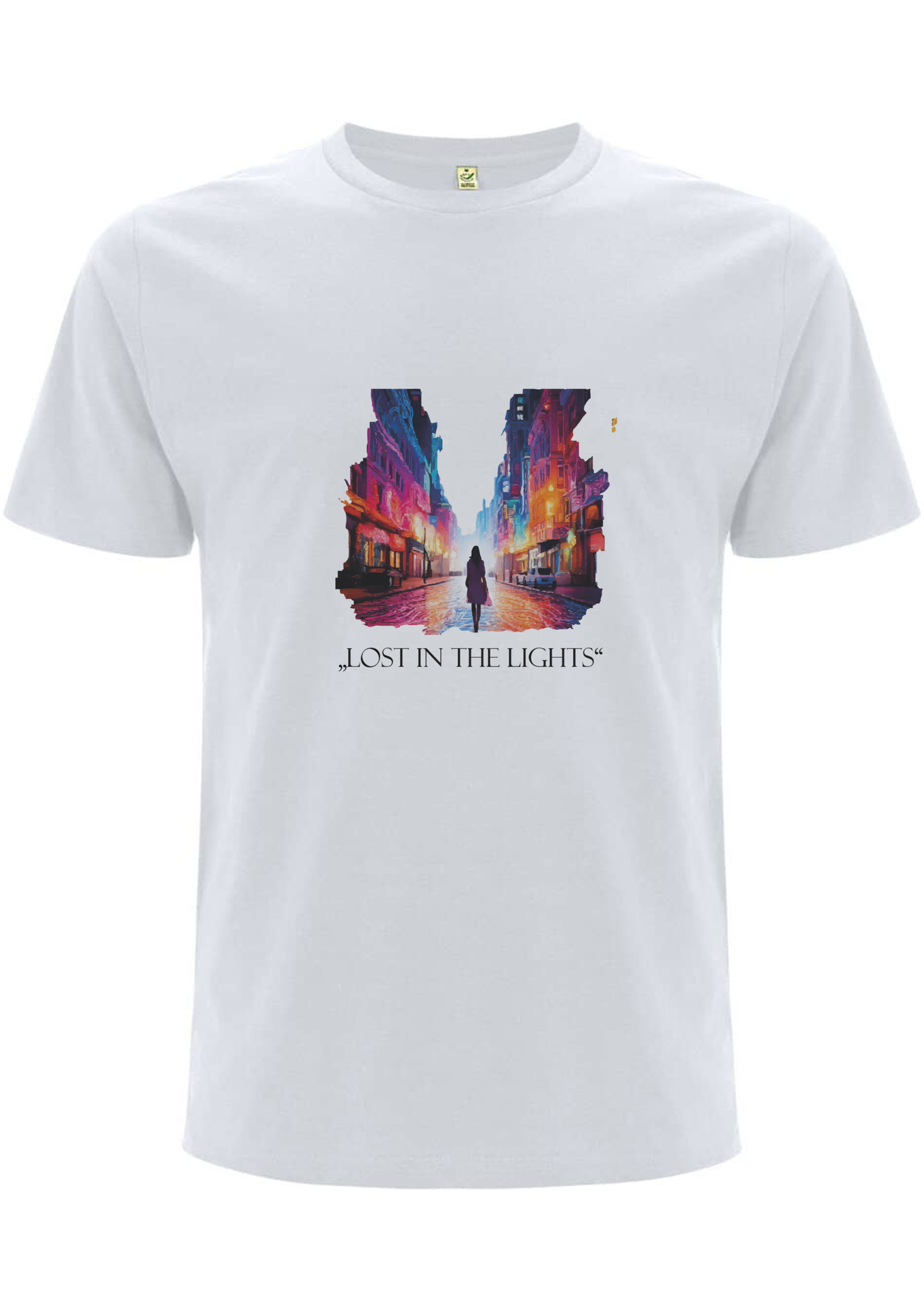 "Lost in the Lights" - Unisex Organic T-Shirt
