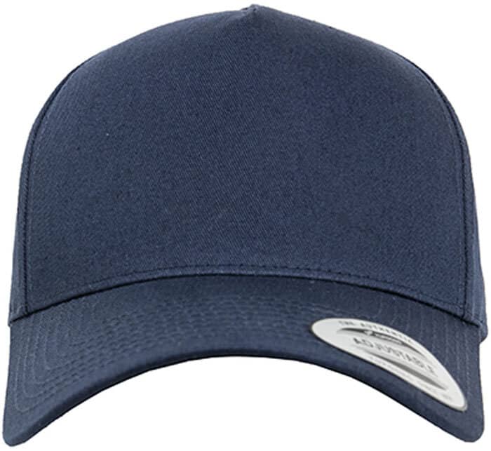 5-Panel Curved Classic Snapback - Navy Blau