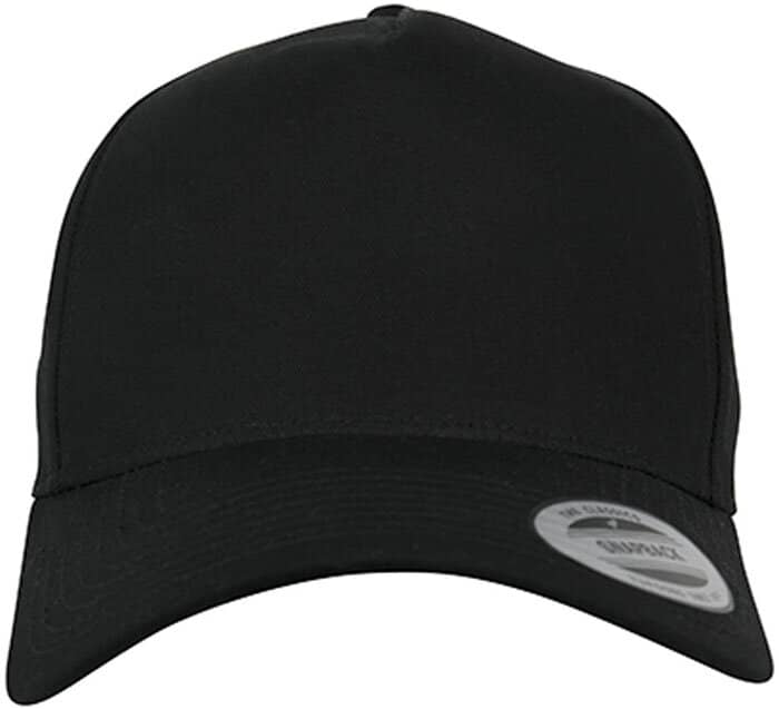 5-Panel Curved Classic Snapback - Schwarz