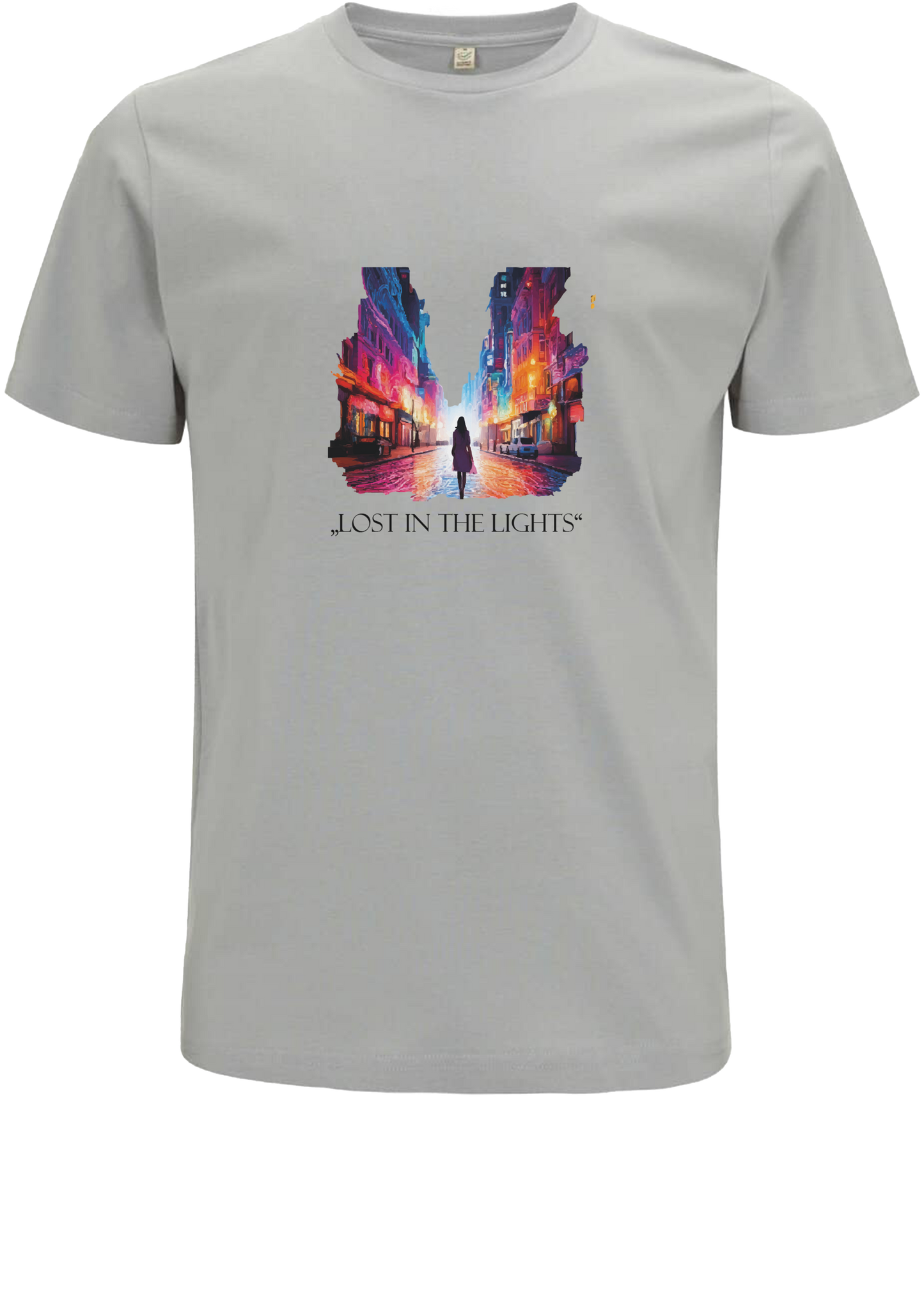 "Lost in the Lights" - Unisex Organic T-Shirt