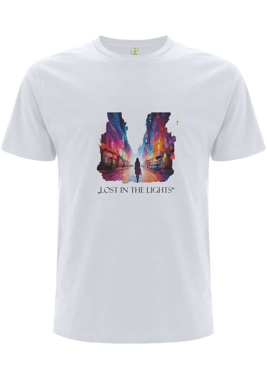 "Lost in the Lights" - Unisex Organic T-Shirt