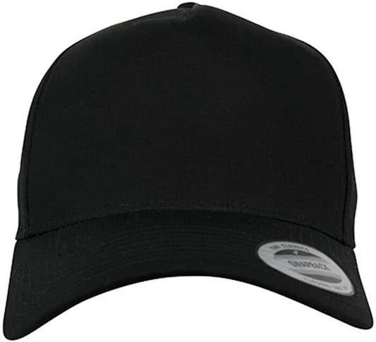 5-Panel Curved Classic Snapback - Schwarz