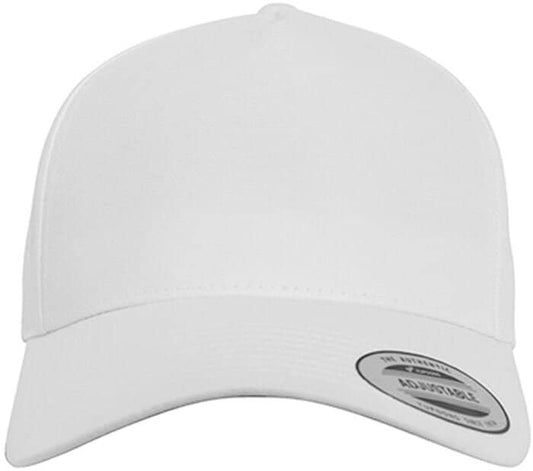 5-Panel Curved Classic Snapback - Weiss